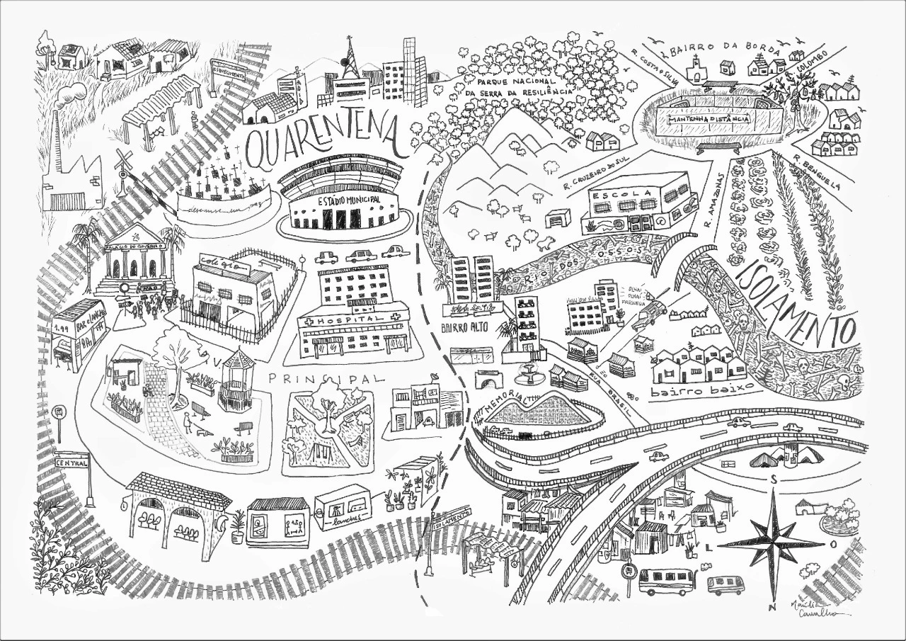 Mapa Literário do livro Consigo por Marília Carvalho
